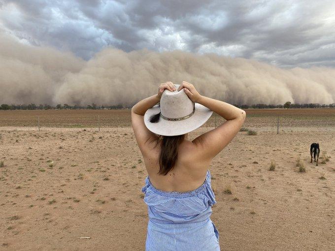 Пылевые бури накрыли Австралию. Фото: Jen Browning
