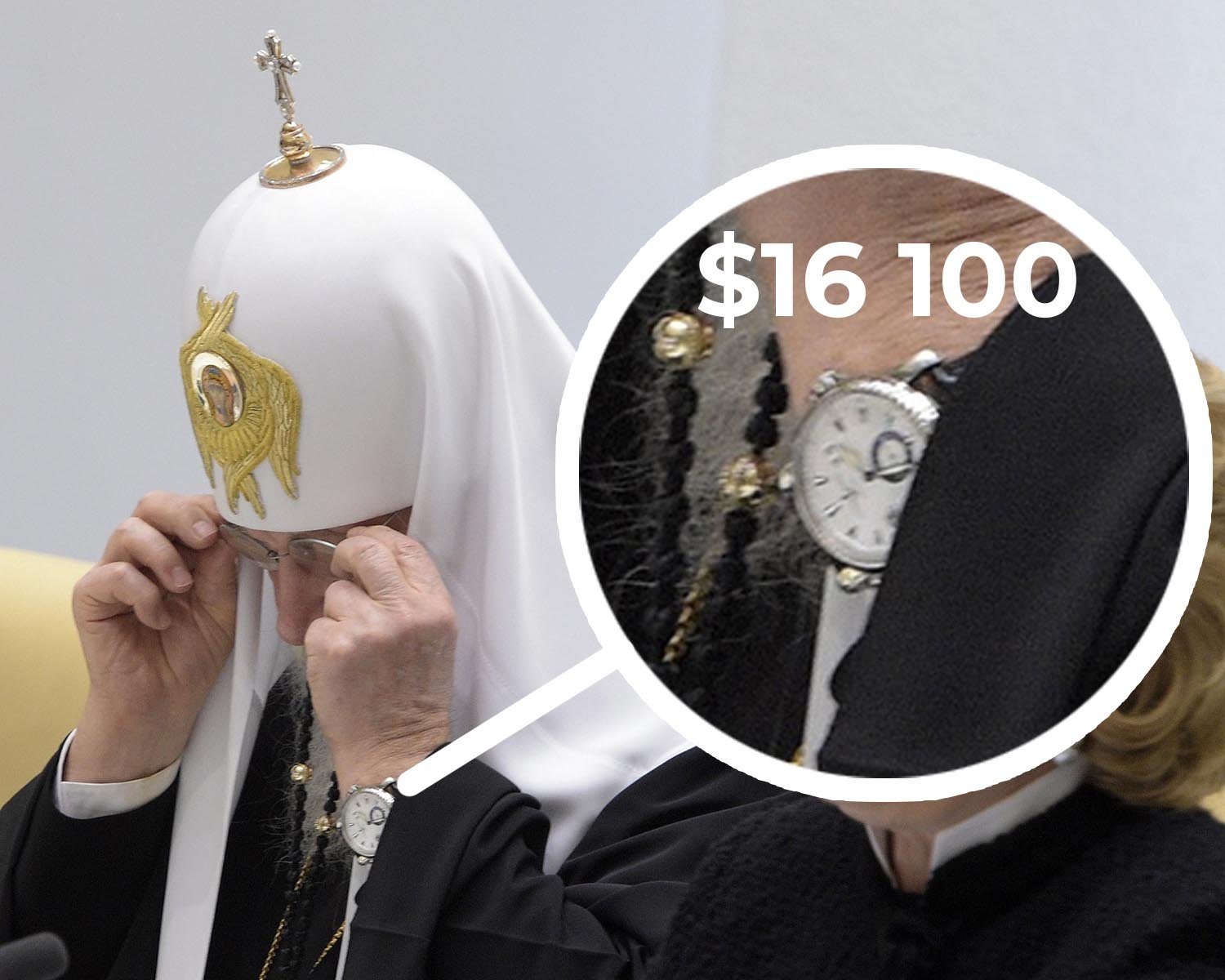 Намолил новую игрушку: у патриарх РПЦ Кирилла нашли часы с бриллиантами за 16 тыс. долл., фото — openmedia.io