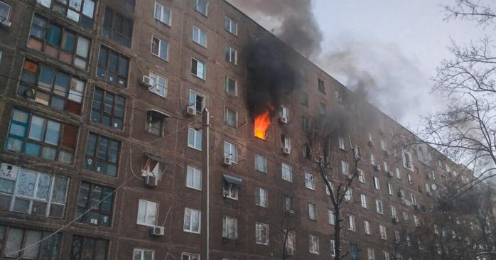 Пожар в общежитии Днепра. Фото: Информатор