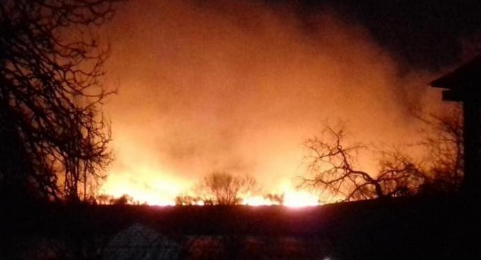 Пожар в Одесской области, фото: «Думская»