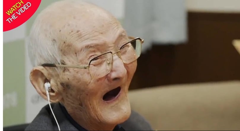 Найстаріший чоловік на планеті помер у Японії: що про нього відомо / Фото: Скрін відео