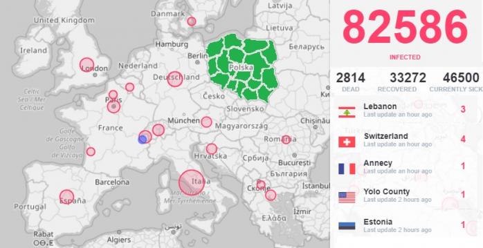 Коронавірус у Польщі не зафіксований - офіційна Варшава