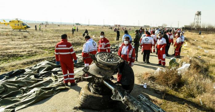 Катастрофа літака МАУ в Ірані. Фото: kiev.informator.ua