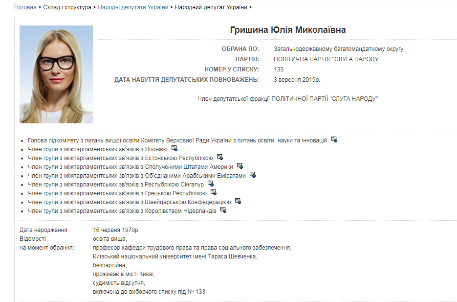 Юлия Гришина. Фото: Обозреватель