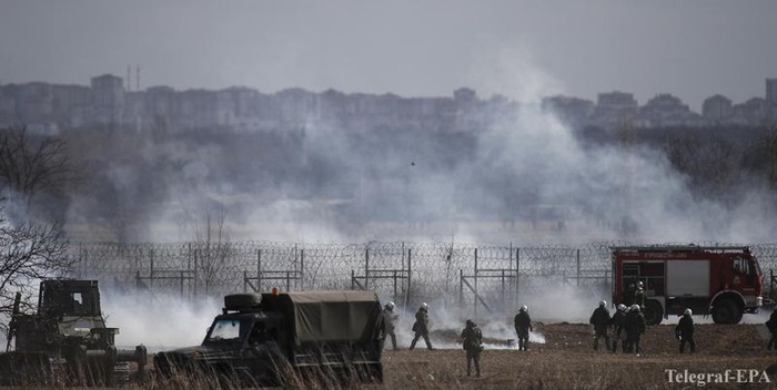 Столкновения на греко-турецкой границе. Фото: Телеграф