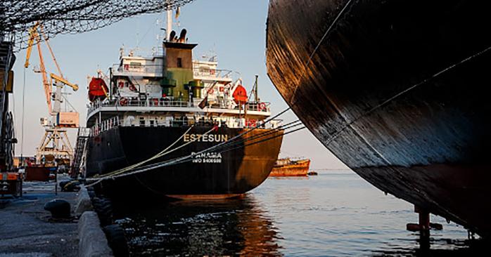 В порту Бердянска находится судно с моряками, которые подозреваются на коронавирус. Фото: Первый Запорожский