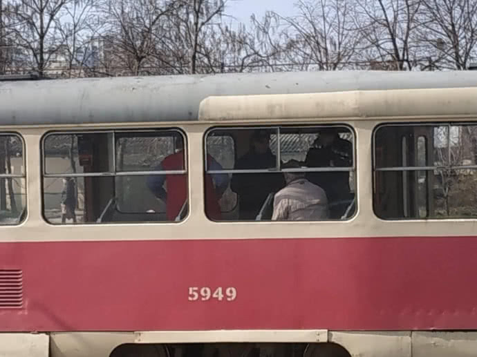 У Києві водій трамвая викликав поліцію. Фото: УП