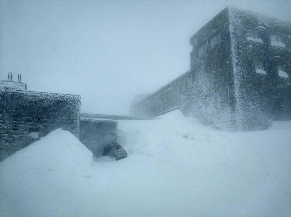 Погода на горе Поп Иван 22 марта, фото — Фейсбук Черногорский спасательный пост