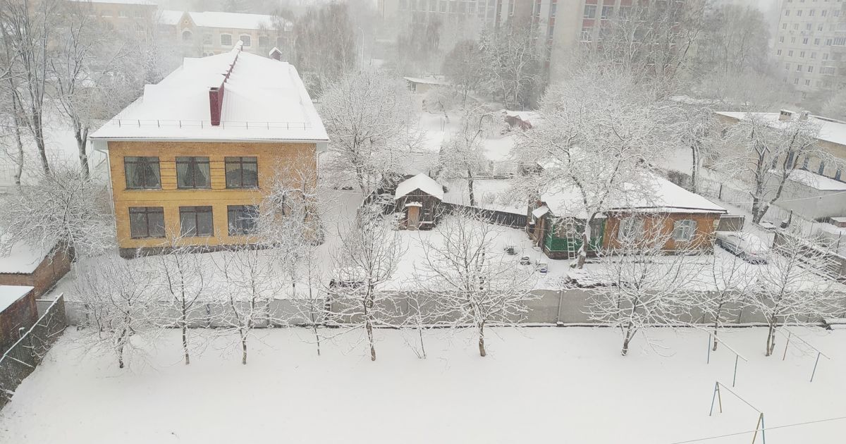 Зимнее время киев