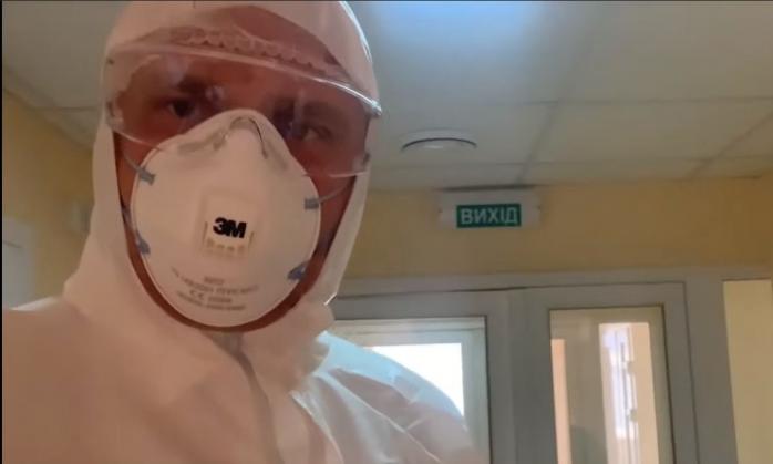 Коронавирус в Киеве: Кличко проинспектировал Александровскую больницу и посетил нардепа Шахова, скриншот видео