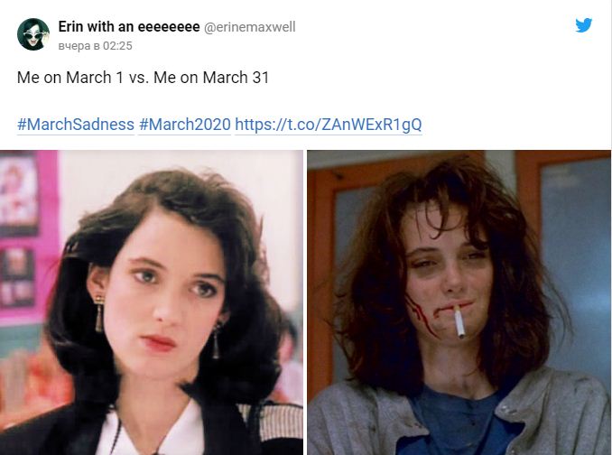 1 березня vs 31 березня: у мережі поширився мем про важкий місяць, фото — Твіттер