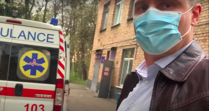 Кличко проверил еще одну больницу Киева. Скриншот из видео