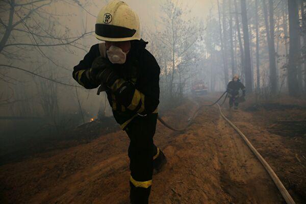 Пожежа в Чорнобилі. Фото: РИА Новости
