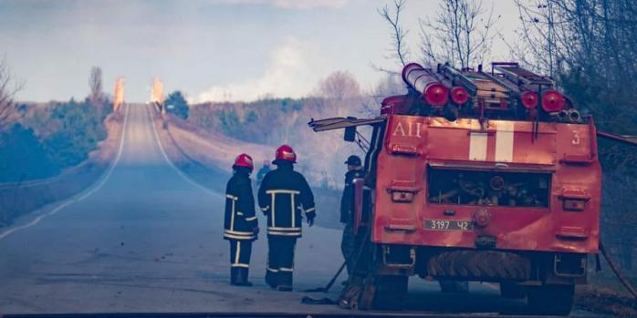 Чорнобильська зона потерпає від пожеж, фото: ДАЗВ