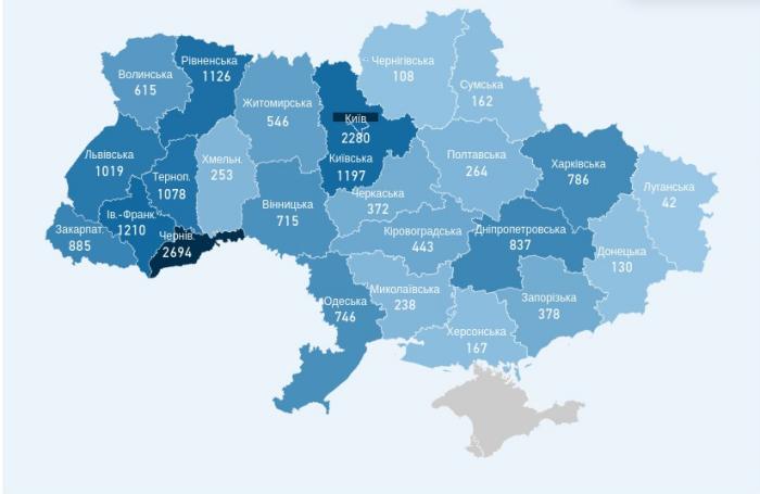 Коронавірус в Україні, інфографіка: Центр громадського здоров’я МОЗ України
