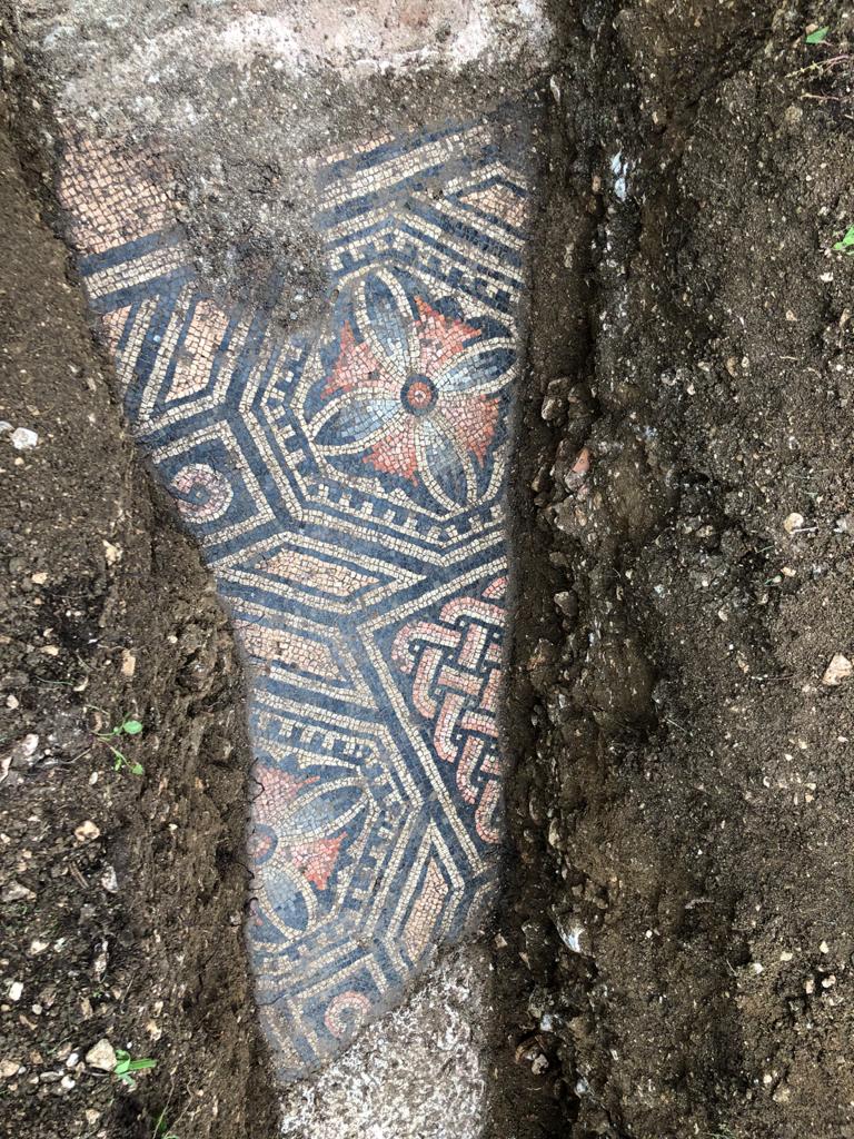 Археологи знайшли під виноградниками у Вероні давньоримську мозаїку. Фото: Comune di Negrar di Valpolicella