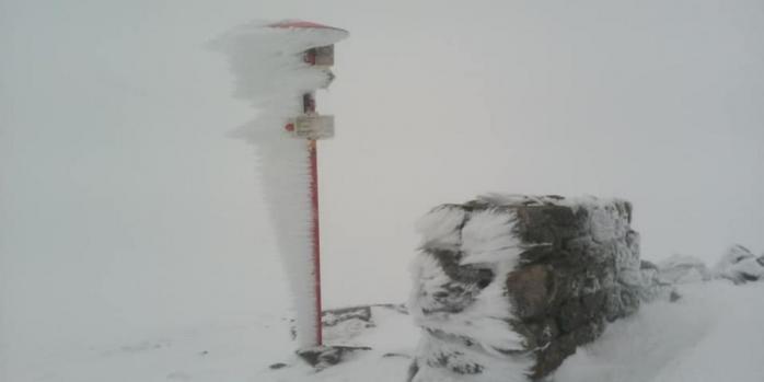 Карпати продовжує засипати снігом, фото: Василь Фицак