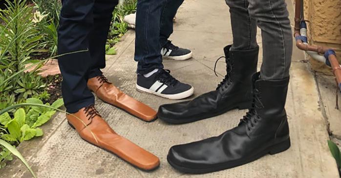 Обувь для социального дистанцирования. Фото: radiochisinau.md