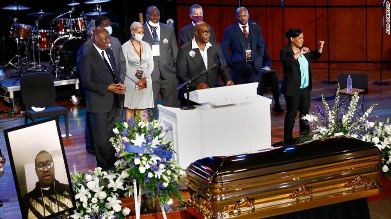 Церемонія прощання з Флойдом. Фото: CNN