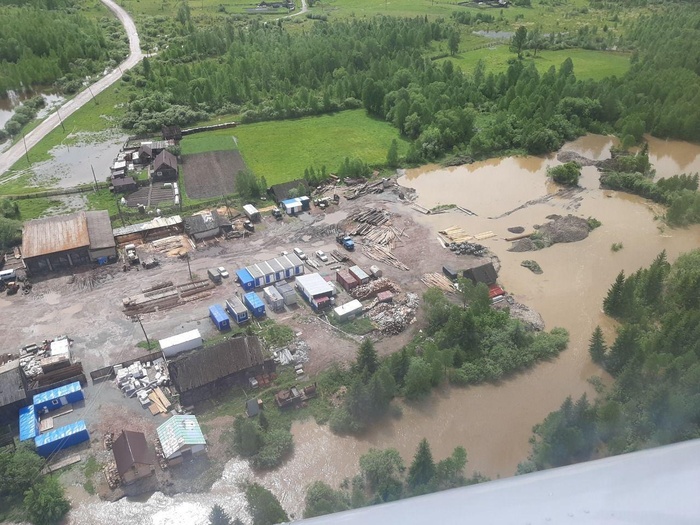 Потоп в селе Нарва. Фото: Telegram