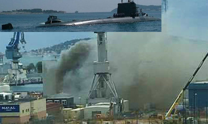 У Франції загасили пожежу на атомному підводному човні, фото — Et marine