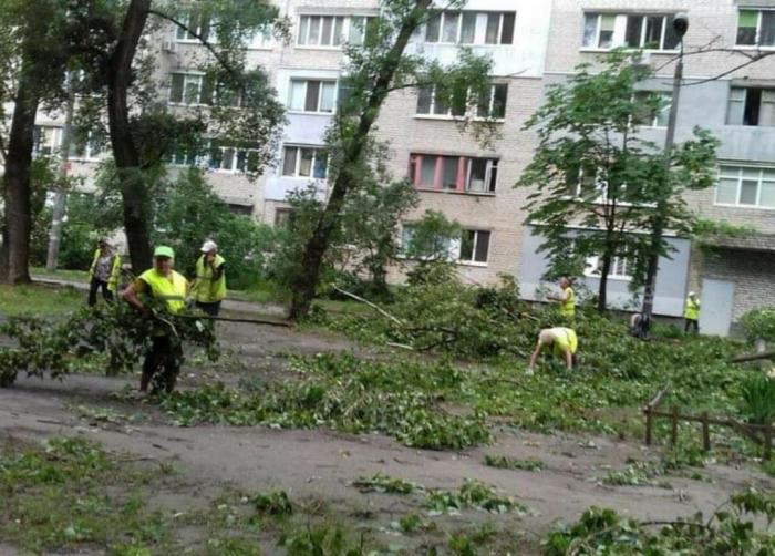 Последствия стихии в Днепре, фото Днепровский городской совет
