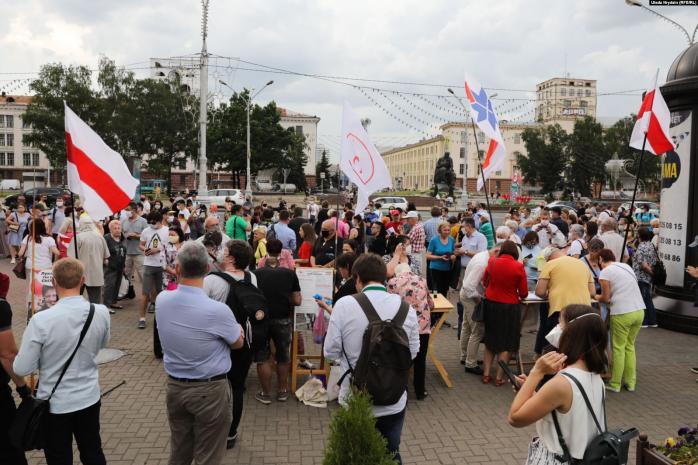 Митинг в Минске. Фото: «Настоящее время»