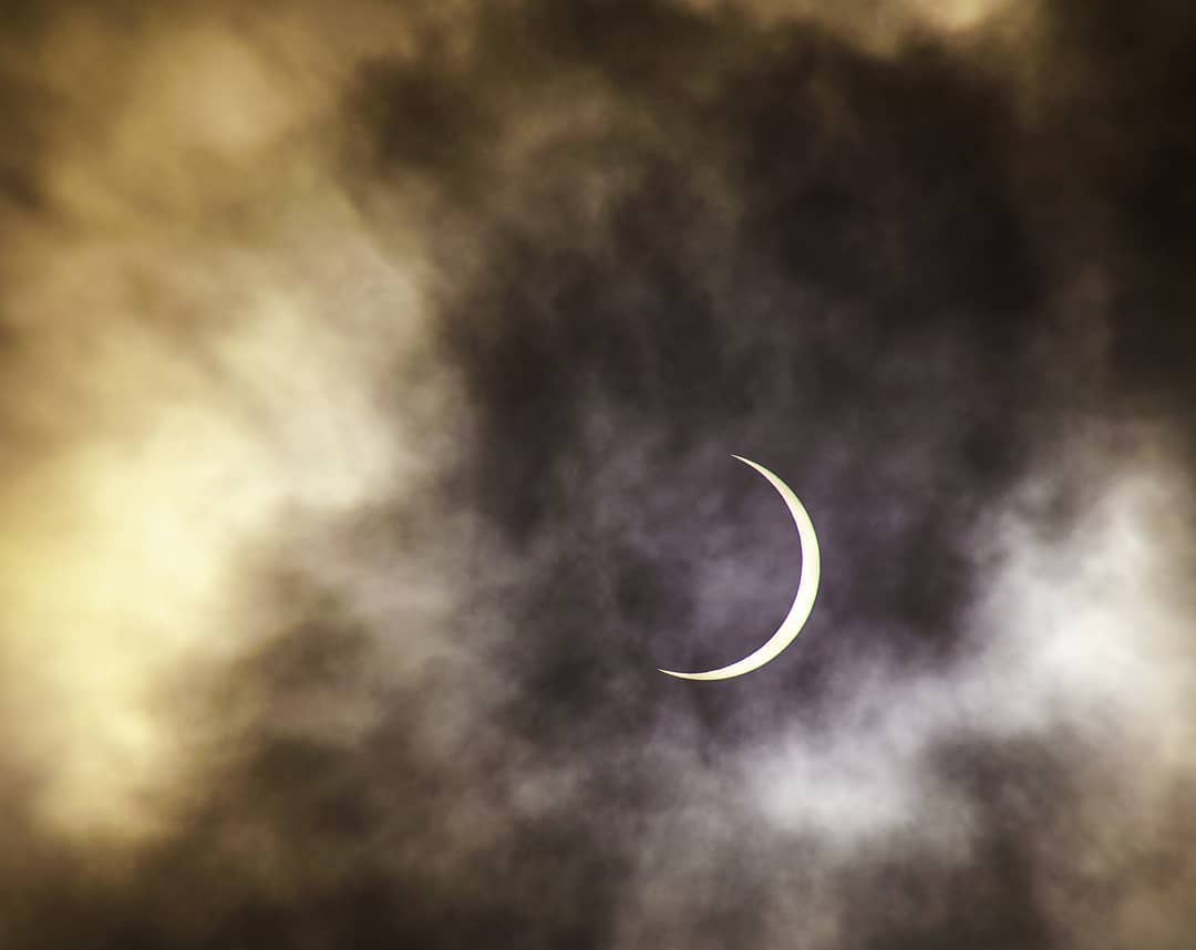 Сонячне затемнення. Фото: Instagram