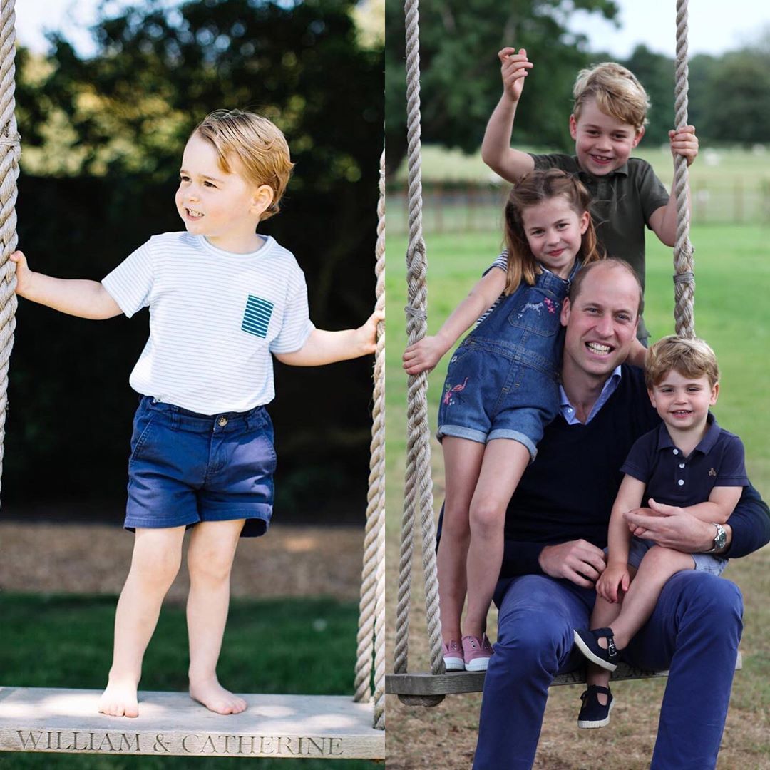 Принц Уильям с детьми. Фото: The Beautiful Cambridge Family/Instagram