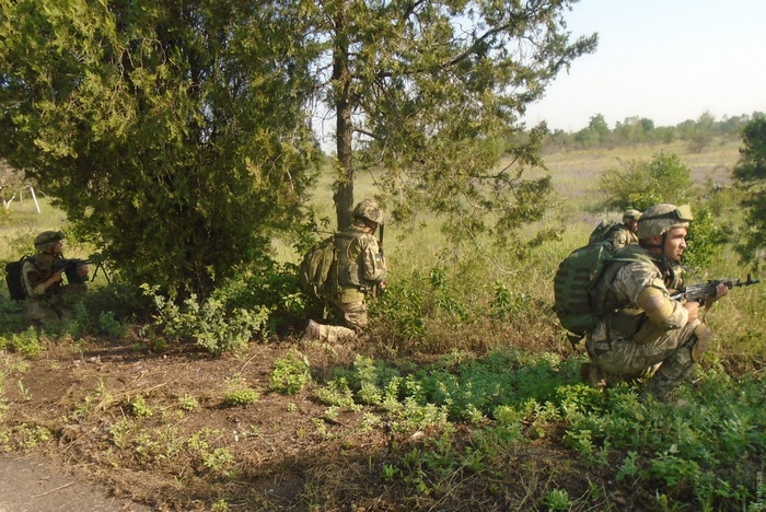 Под Одессой прошли военные учения украинских морпехов. Фото: Думская