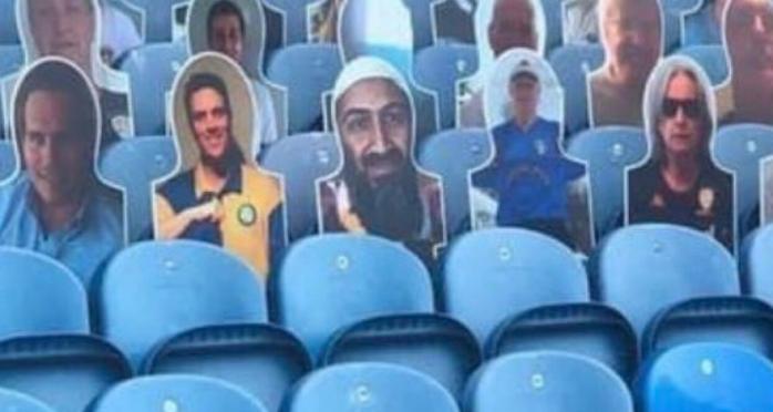 Усама бен Ладен «пришел» на футбол в Англии, фото — Медуза