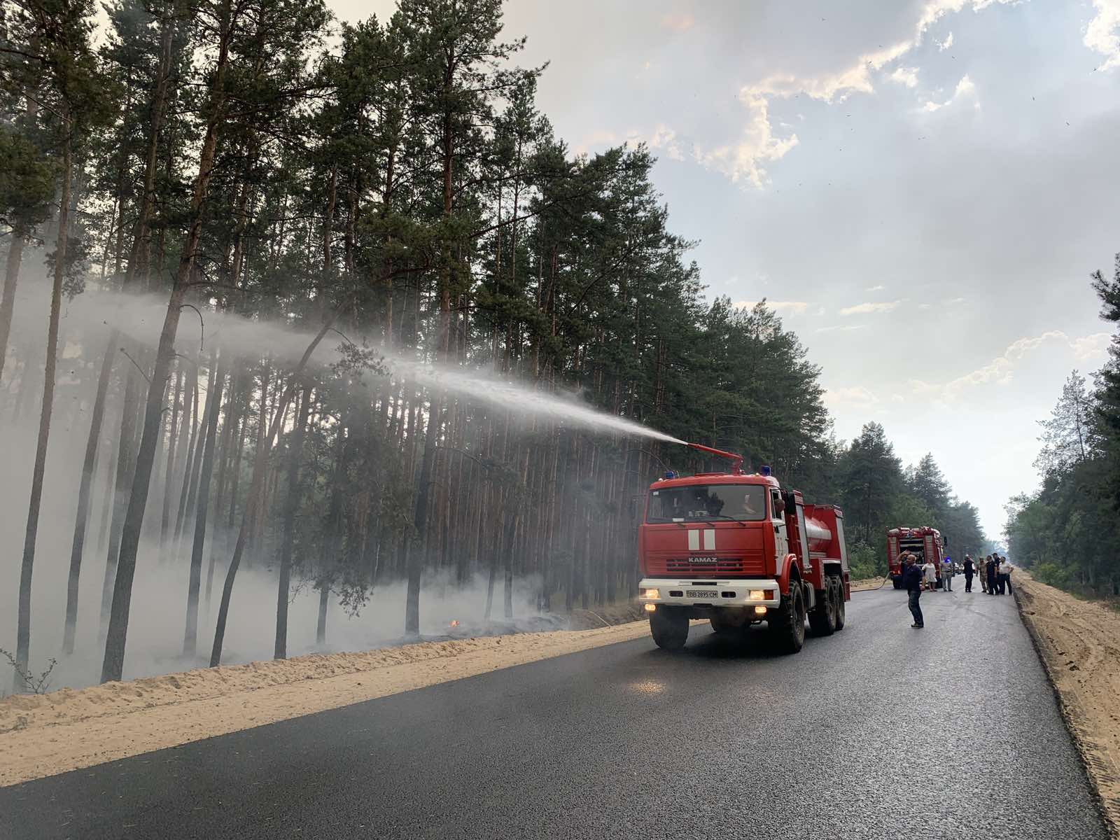 Лісова пожежа на Луганщині досягла осель, триває евакуація