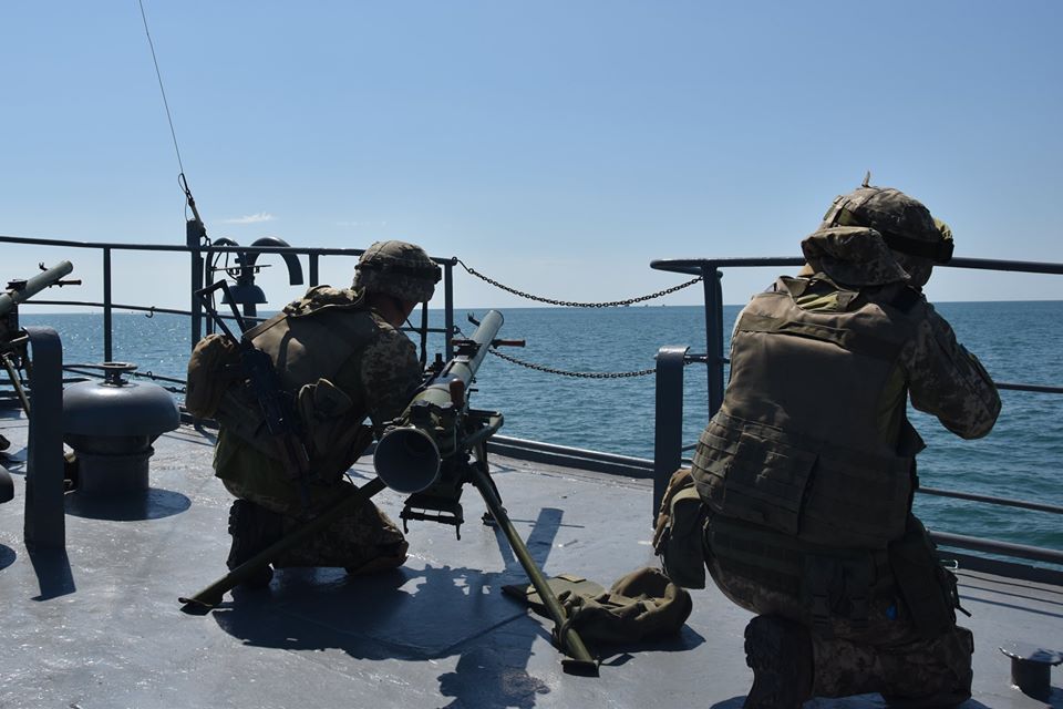 Навчання в Чорному морі. Фото: ВМС ЗСУ