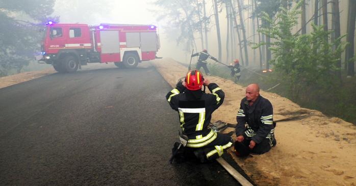 Пожежі на Луганщині. Фото: ДСНС