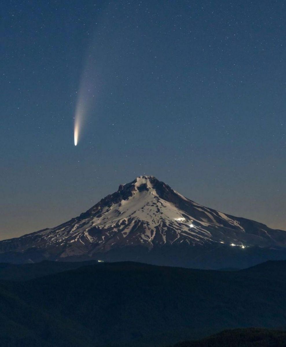 Комета Neowise. Фото: BitukMedia в Телеграм