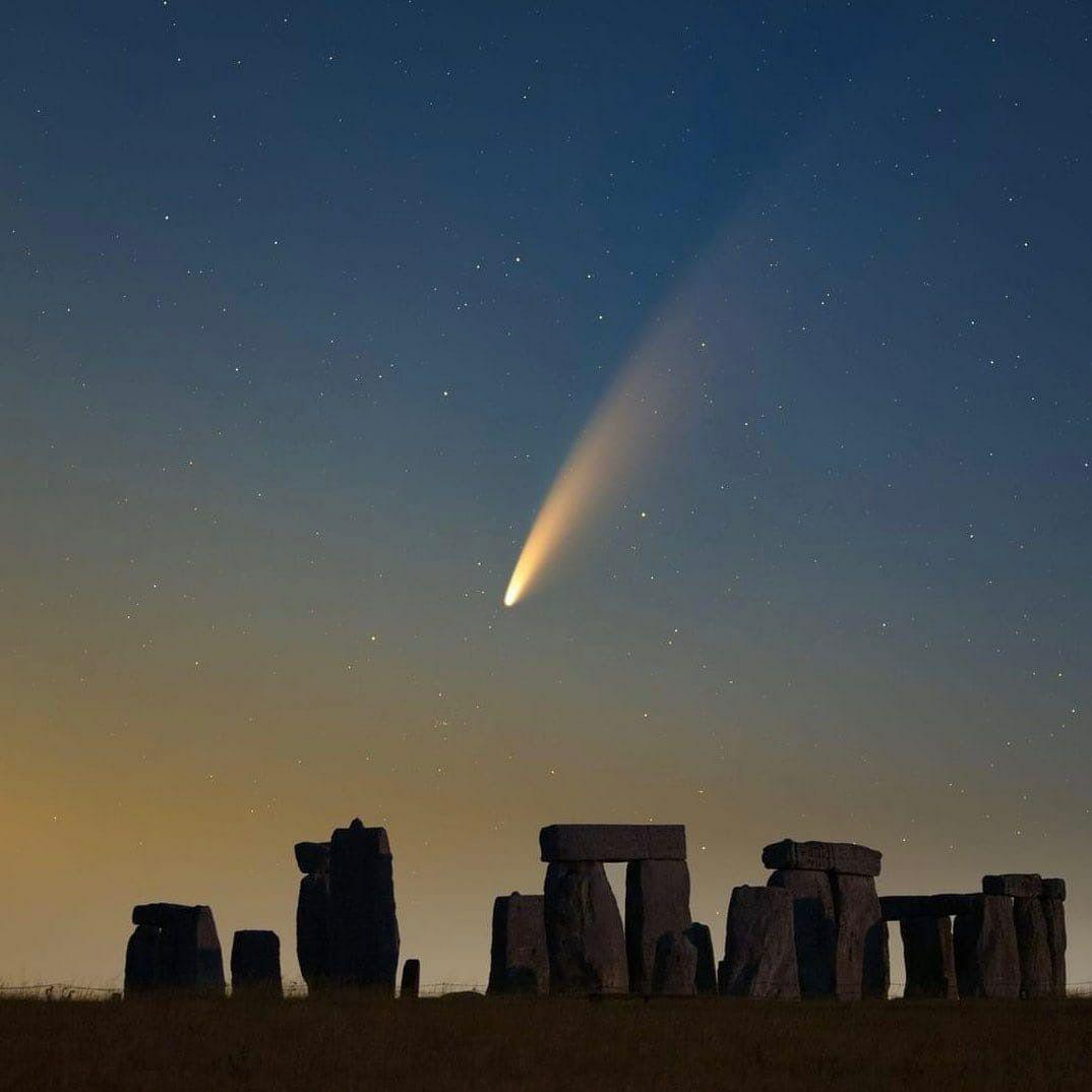 Комета Neowise. Фото: BitukMedia в Телеграмм