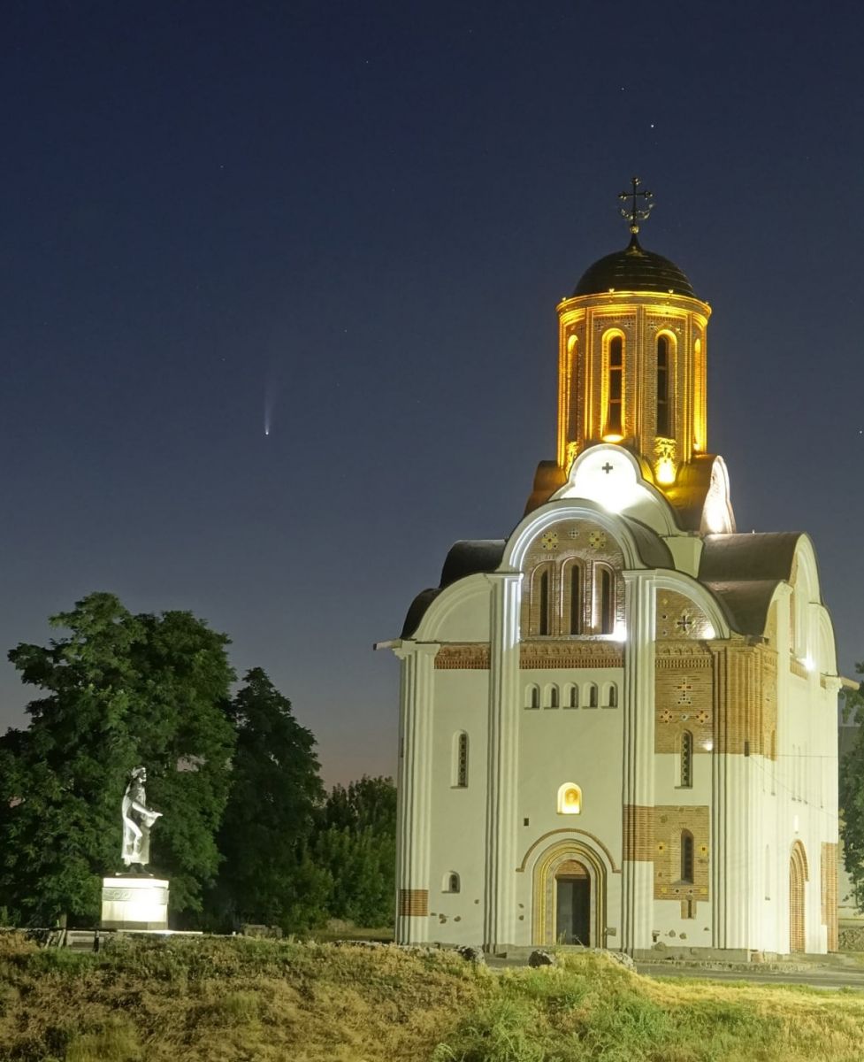 Комета в Белой Церкви. Фото: Oleg Stepanenko в Фейсбук