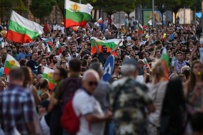 Протести у Болгарії. Фото: Voice of America