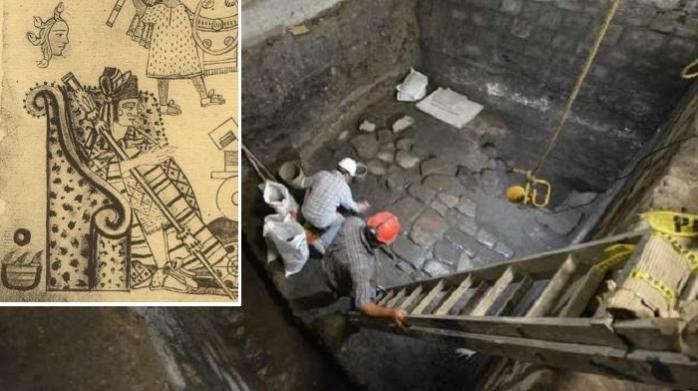 Руїни древнього палацу ацтеків виявили в незвичному місці — фото знахідки / INAH