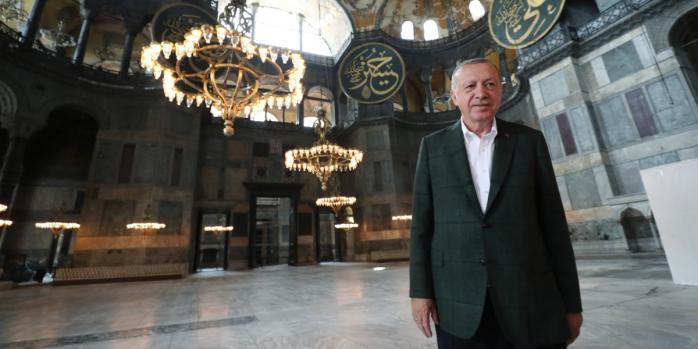 Реджеп Тайїп Ердоган у Святій Софії, фото: прес-служба президента Туреччини