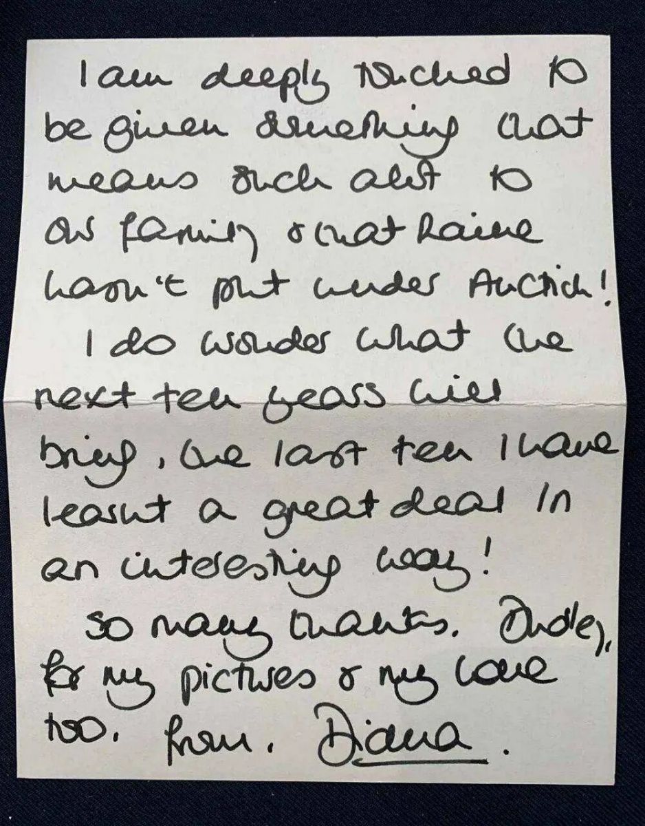 Письмо принцессы Дианы. Фото: Daily Mail