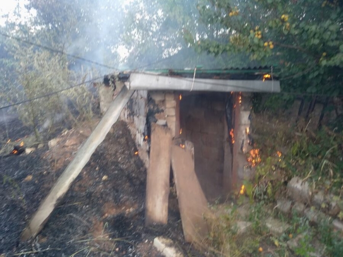 Пожежа в селищі Зайцеве, фото: «Новинарня»