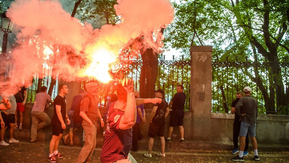 Протест ультрас «Динамо». Фото: Владислав Мусиенко