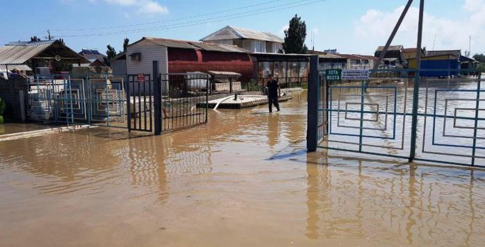 Курортный поселок Кирилловка затопило из-за сильных осадков, фото: ГСЧС