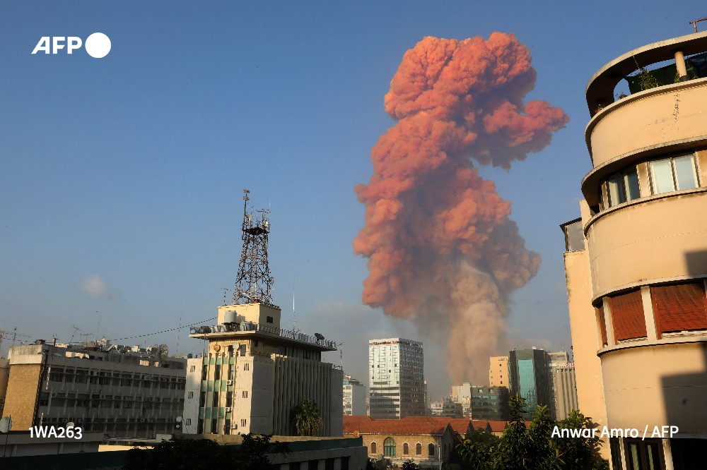 Взрыв в Бейруте. Фото: AFP