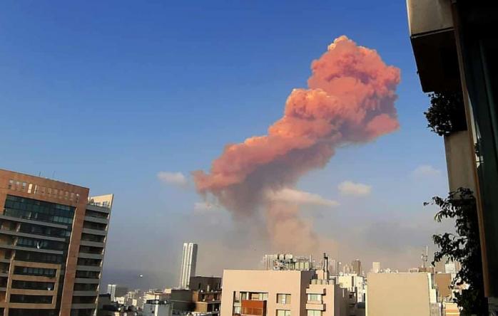 Взрыв в Бейруте. Фото: TK Media