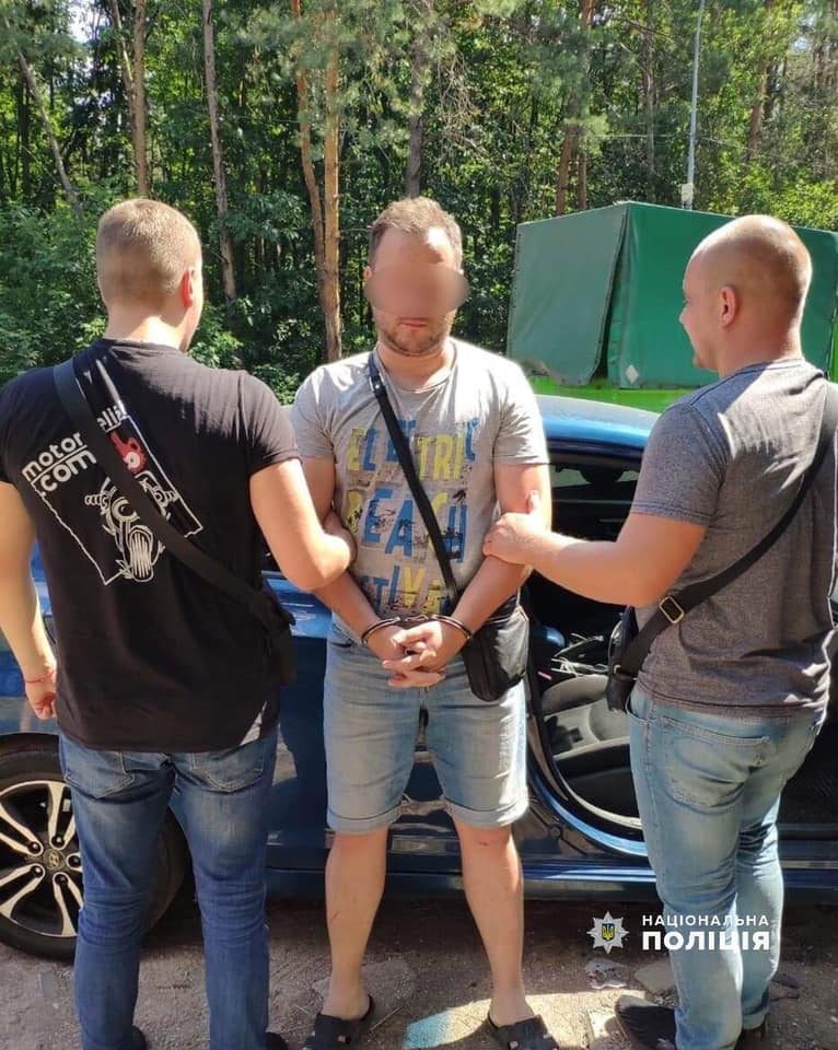 Стрельбу среди Обухова совершил водитель в ходе разборок. Фото: полиция Киевской области