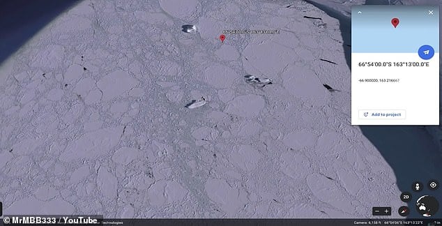 Гугл допоміг знайти загадковий «корабель» біля берегів Антарктиди 