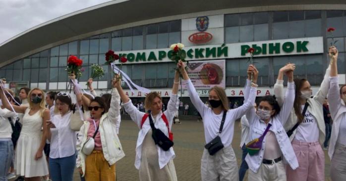 Під час акцій протесту в Білорусі, фото: «Радіо Свобода»
