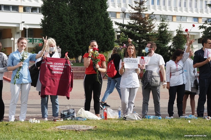 П'ятий день протестів у Білорусі. Фото: people.onliner.by